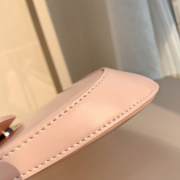 Pra*a cleo brushed leather shoulder bag with flap