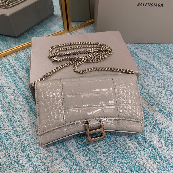 Ba*len*cia*ga hourglass chain bag