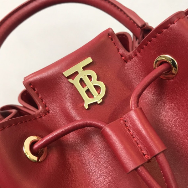 B**rry bmonogram motif leather bucket bag