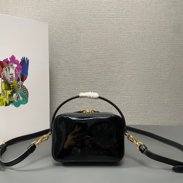 Pra*a odette crystal-studded satin bag-17.5x10.5x4.5cm