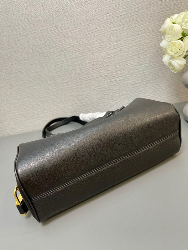 Pra*a re-nylon medium top-handle bag with padlock