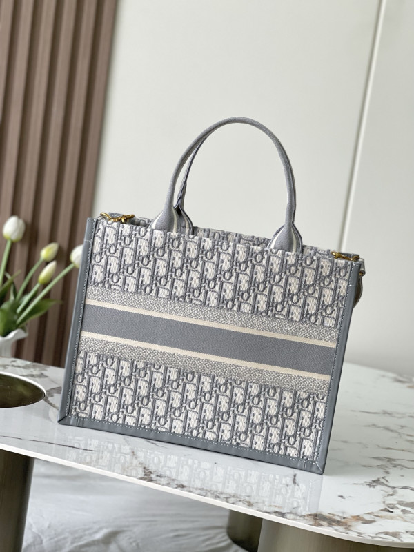 MEDIUM DIRO BOOK TOTE GREY-36CM